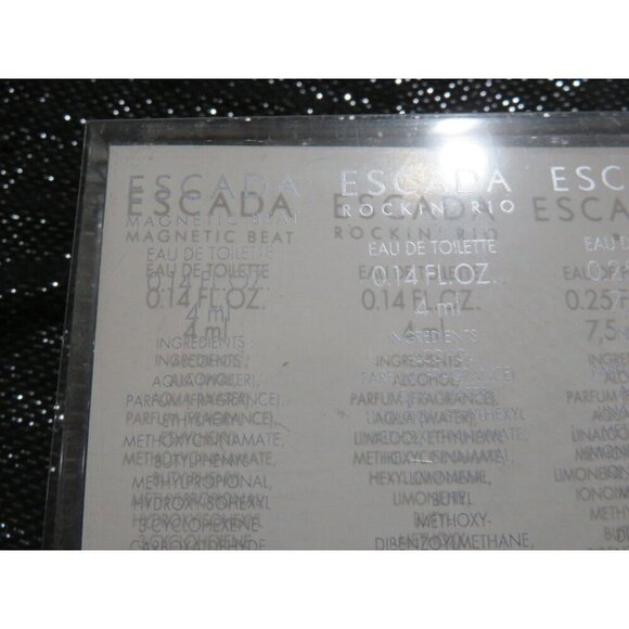 Escada Miniature Collection Gift Set Parfum Retired Collectible Set HTF Rare - Picture 3 of 8